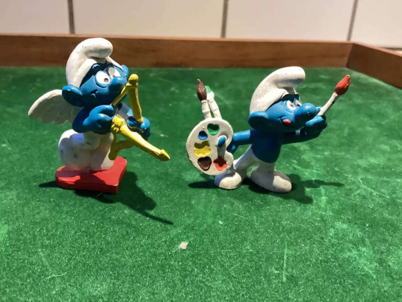 Billede 15 - Smølfer- bamse samt 6 små smølfefigurer