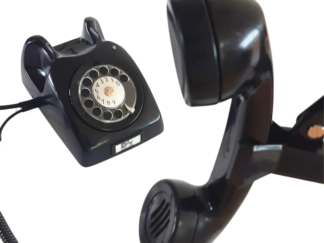 Billede 2 - Retro telefon mikrofon 2 (Sort)