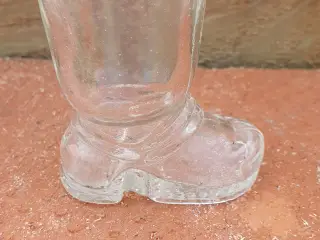 Støvle formet snapseglas