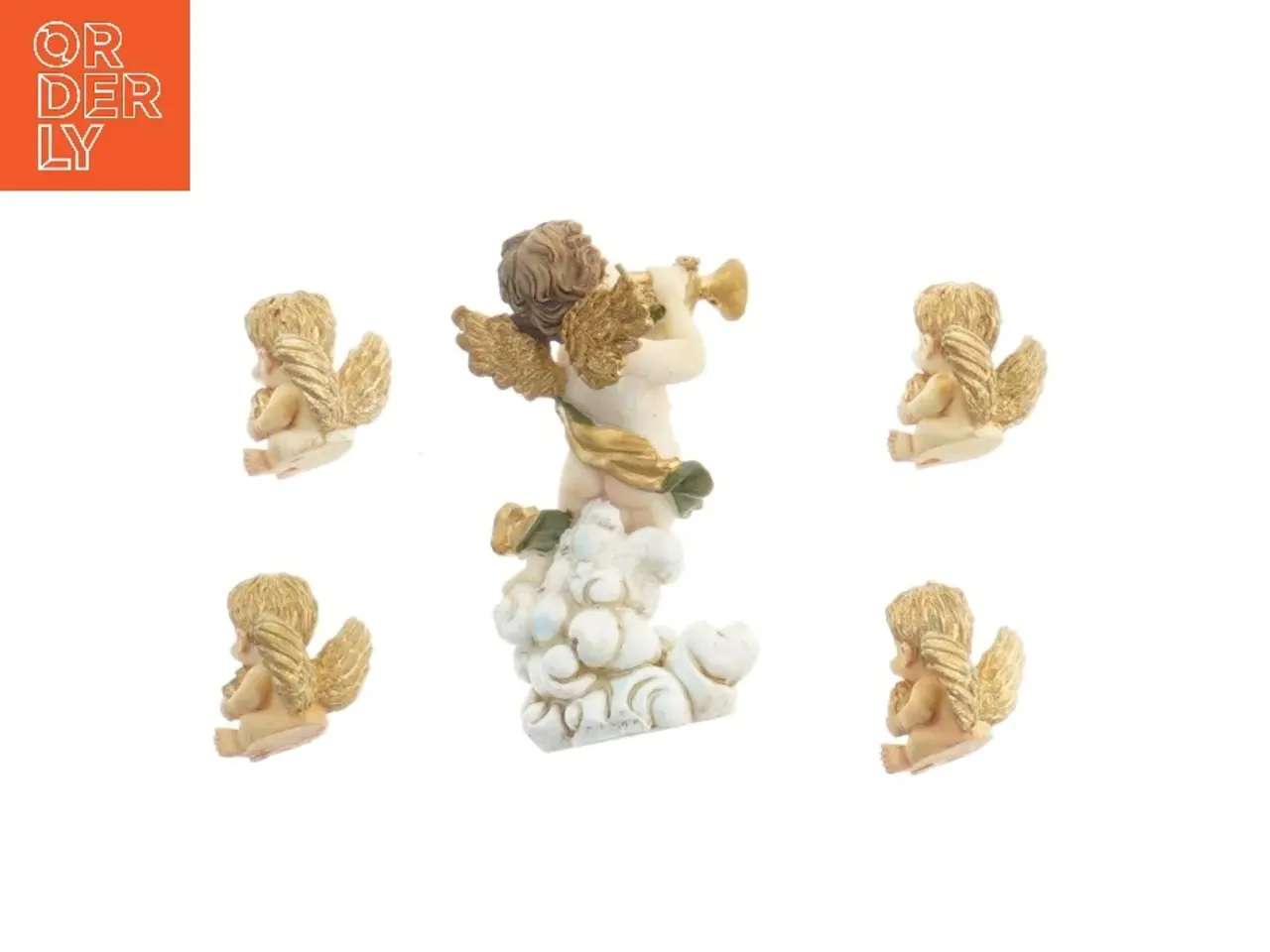 Billede 2 - Engle figurer med vinger (str. 12 & 4,5 cm)