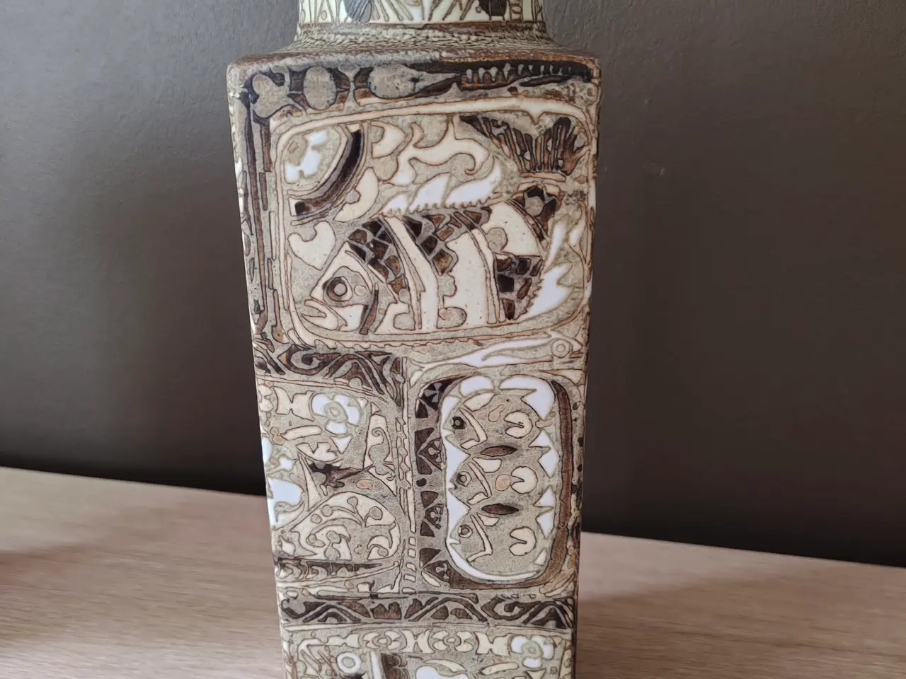 Billede 4 - Stor Royal Copenhagen Baca fajancevase