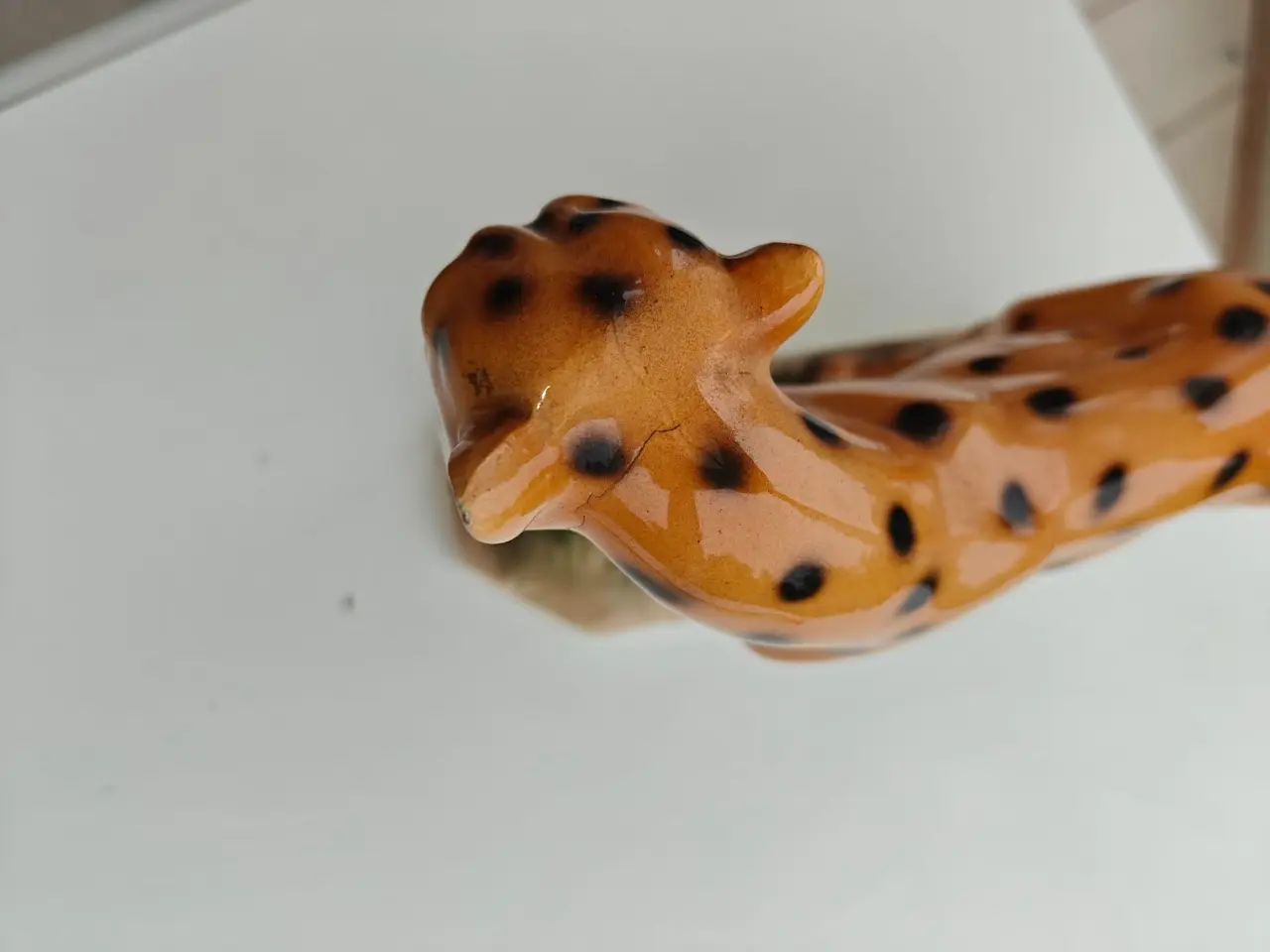 Billede 7 - Leopard porcelæns figur i vintage stil
