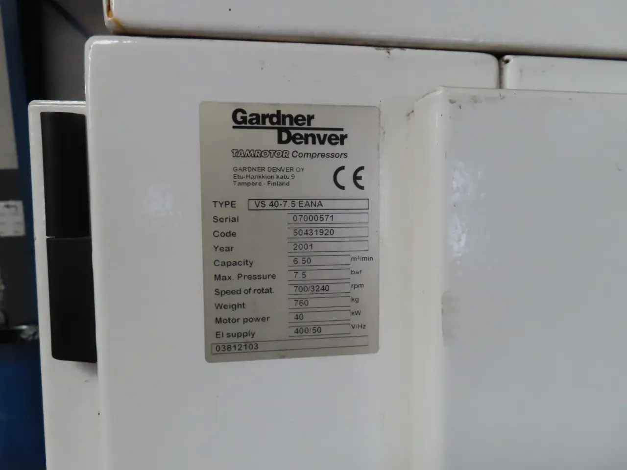 Billede 5 - Kompressor GARDNER DENVER VS 40-7.5 EANA