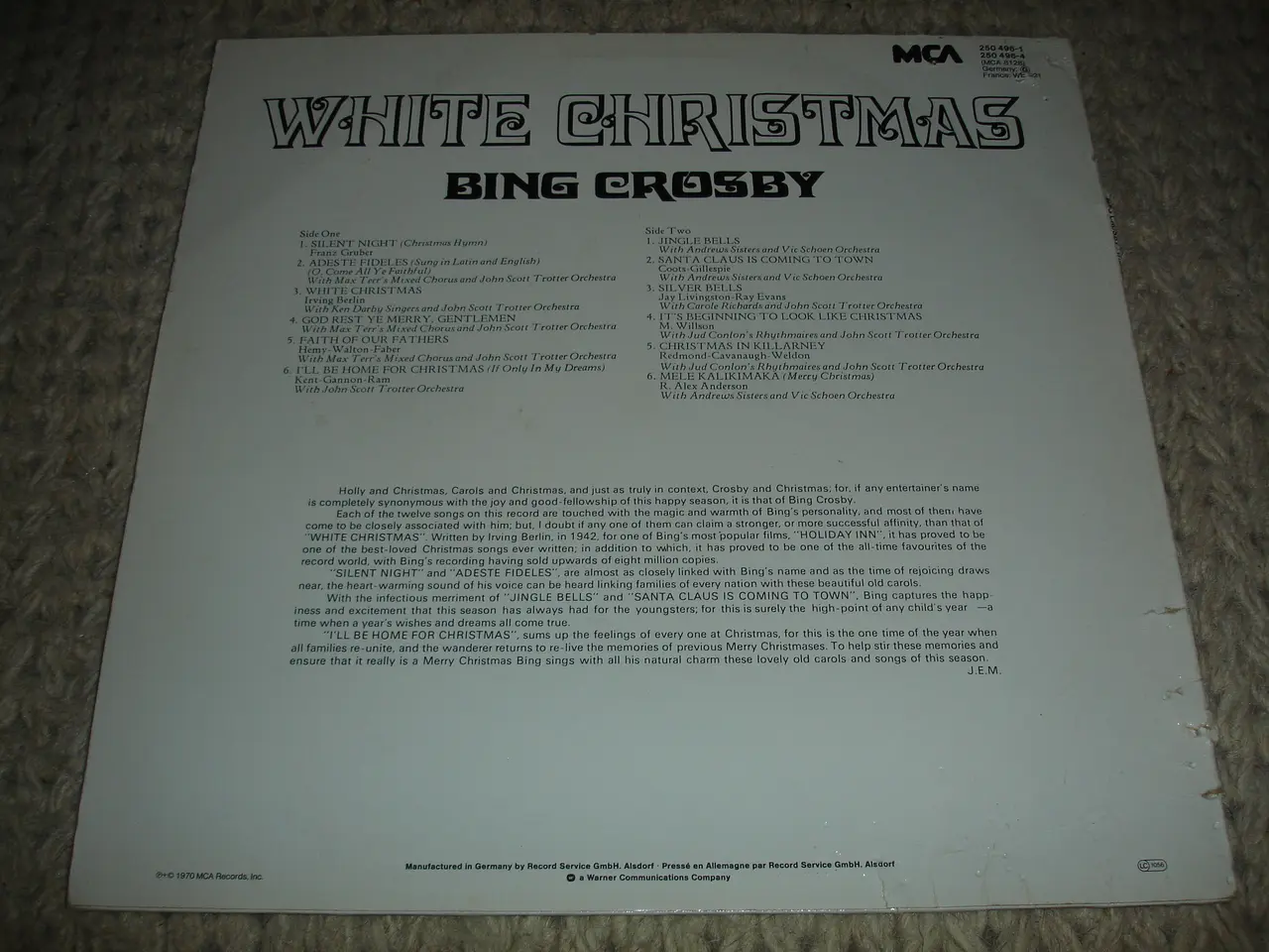 Billede 3 - (Sender gerne) Bing Crosby – White Christmas