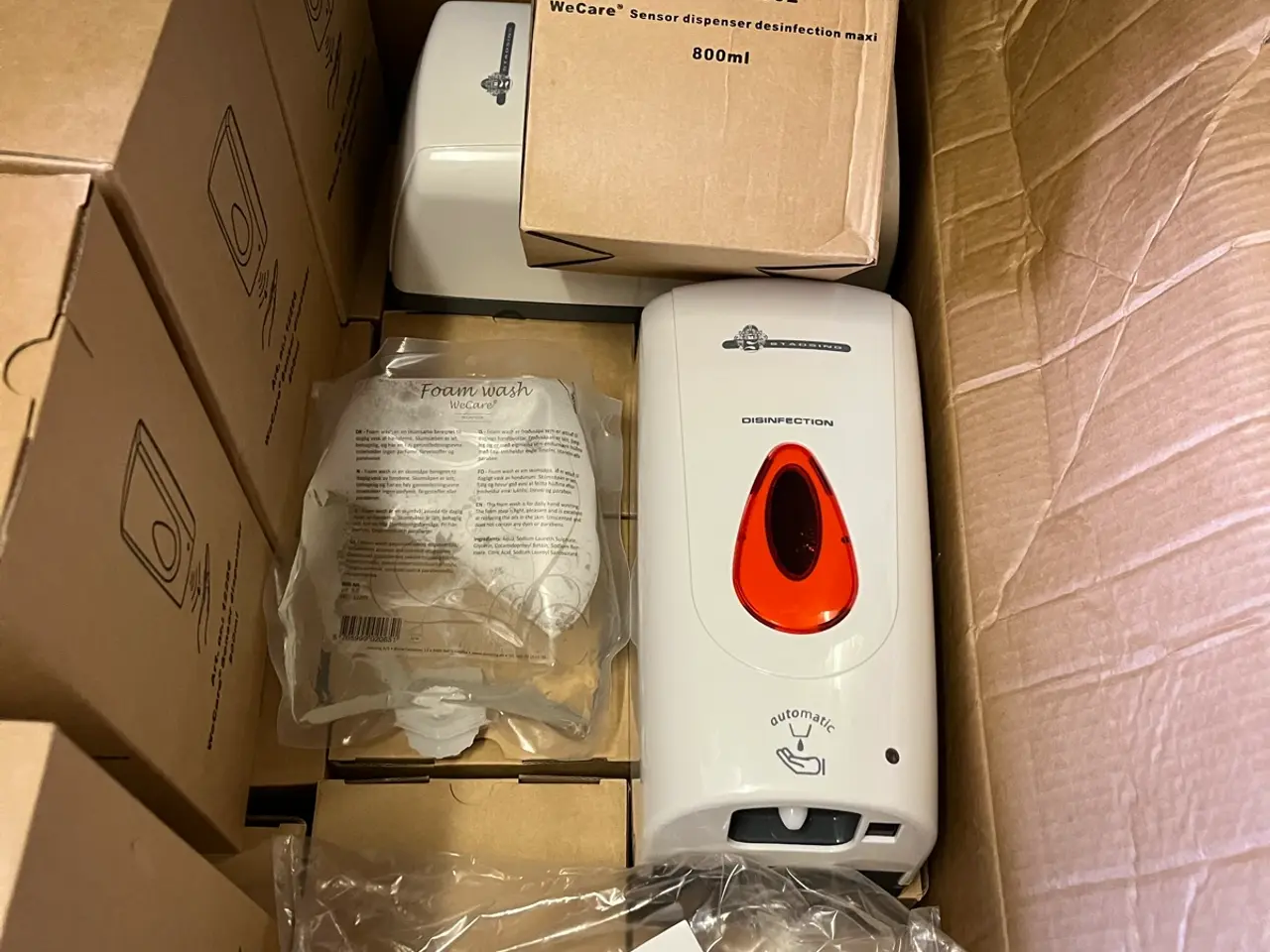 Billede 1 - 20 stk sæbe- og spritautomater med sensor.
