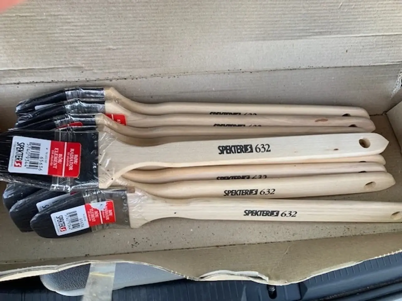Billede 2 - 4 stk Spekter 632-50 rør/radiatorpensel , vinkel,