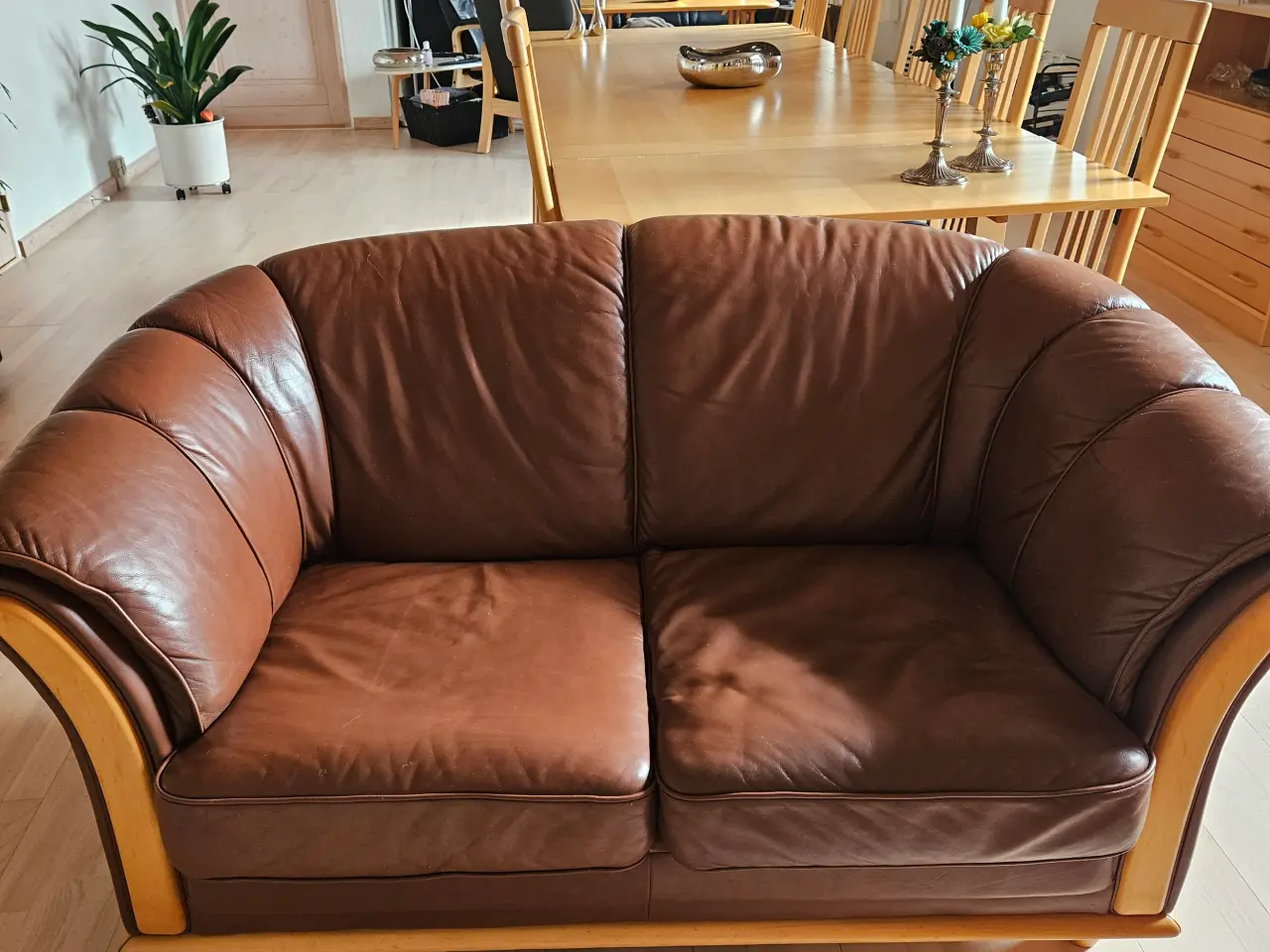 Billede 1 - ...........NEDSAT..........Sofa-gruppe i okselæder