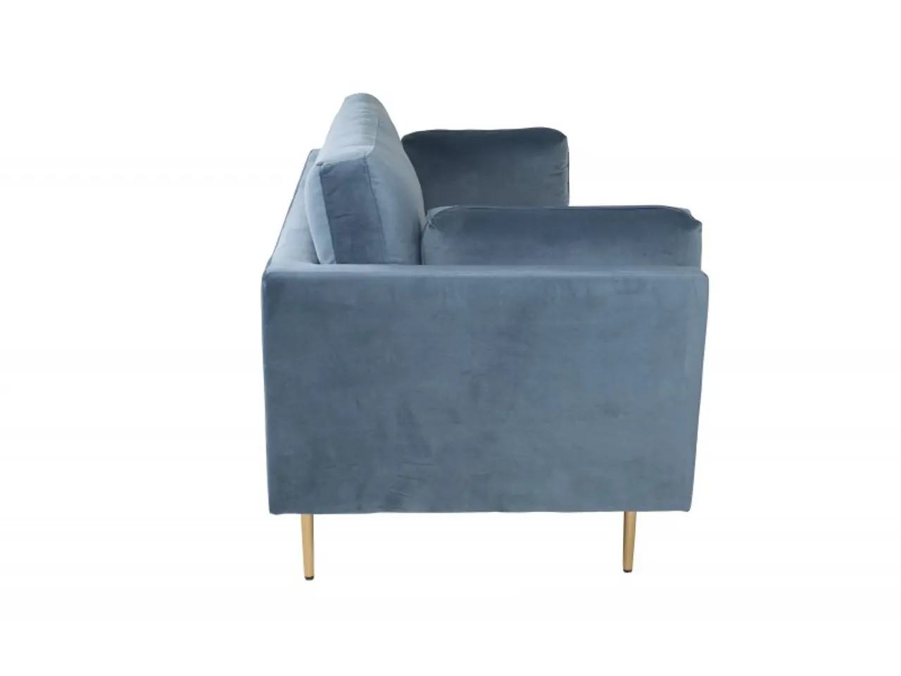 Billede 3 - Boom 3 personers Sofa - Blå og Messing