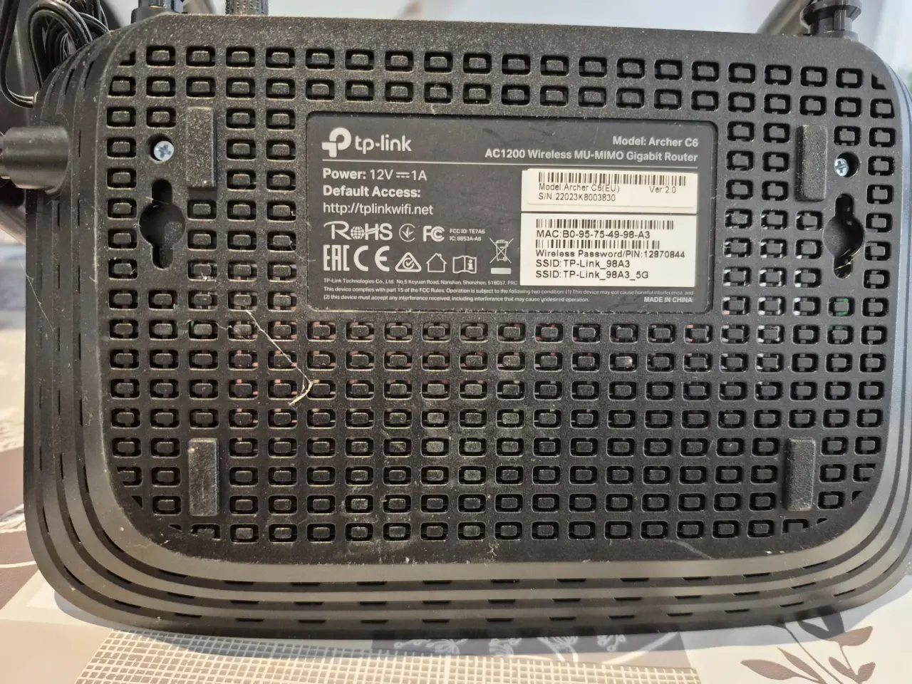 Billede 3 - TP-Link Archer C6 AC1200 Router