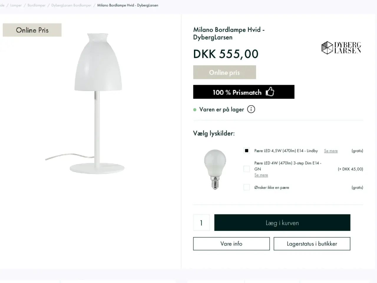 Billede 2 - Bordlampe