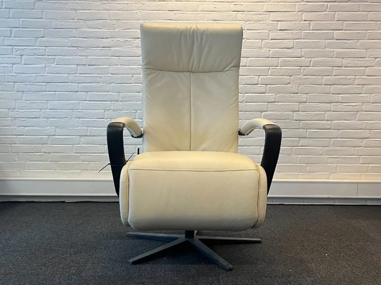 Billede 1 - LS335 - L - Gasfjeder - Hvid læder