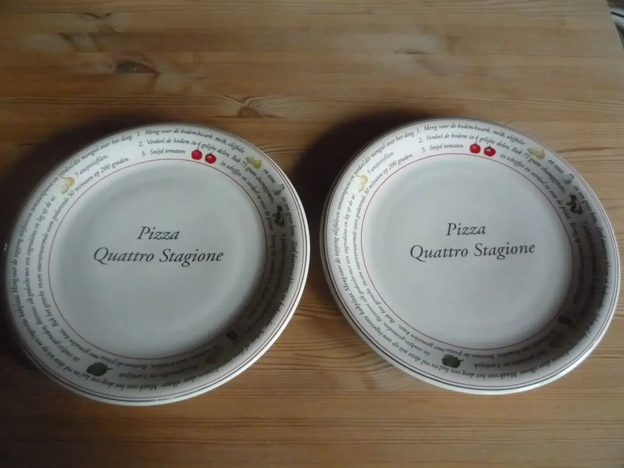 Billede 3 - 2 kæmpe store pizza tallerkener, helt ens
