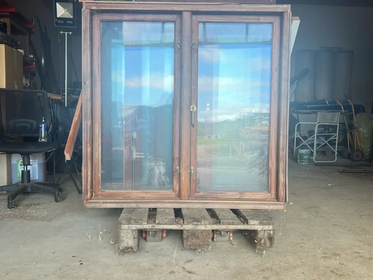 Billede 3 - Mahogni vinduer med termoglas  