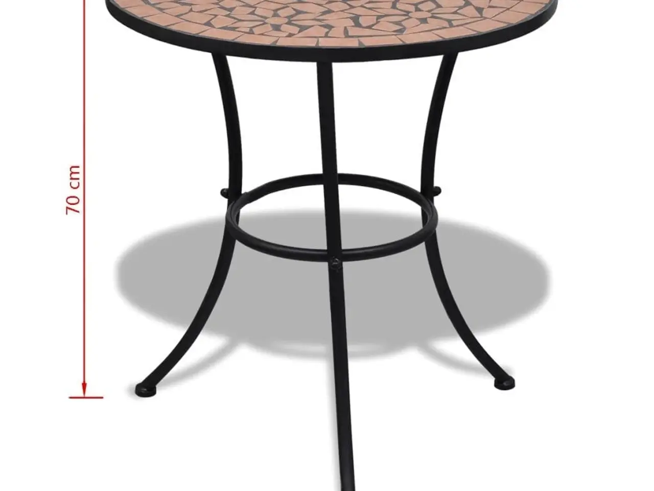 Billede 5 - Bistrobord 60 cm mosaik terracotta