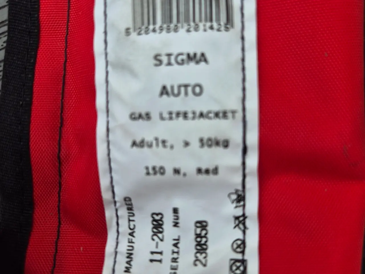 Billede 2 - SIGMA 150N REDNINGSVEST