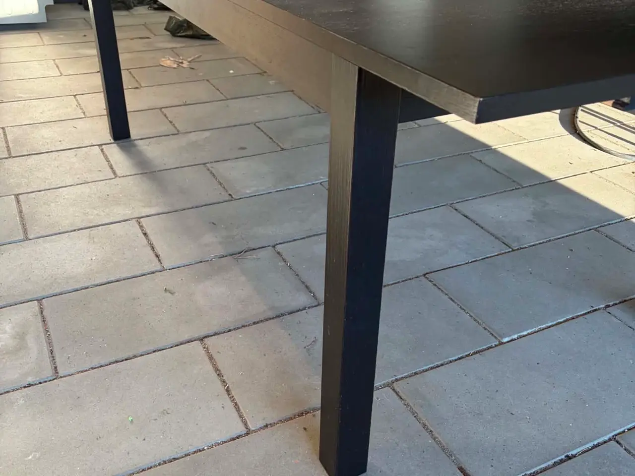 Billede 2 - Sortbrun Ikea spisebord 