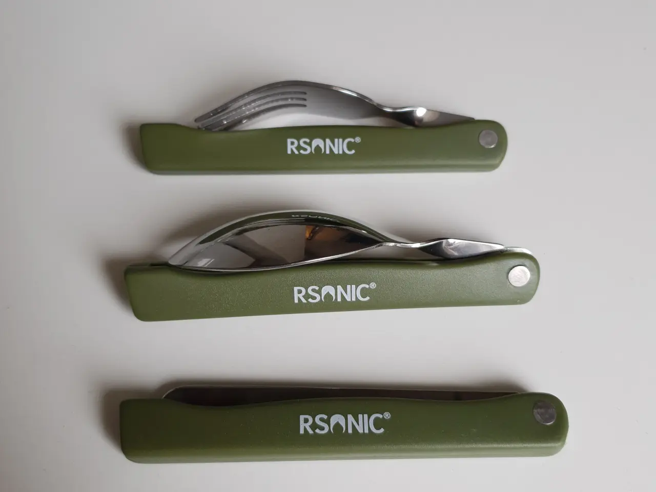 Billede 6 - NY! RSONIC Camping Spisesæt (Ske / Gaffel / Kniv)