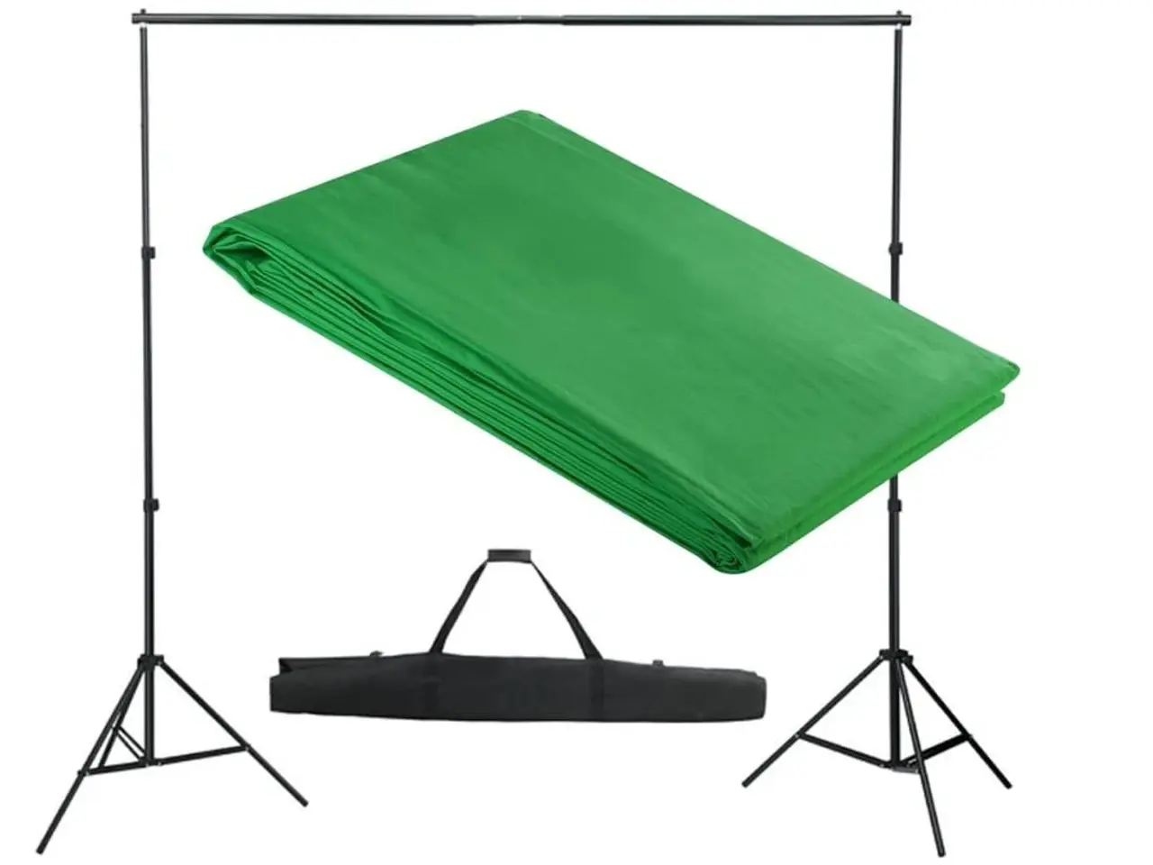Billede 1 - Stativsystem til fotobaggrund 300 × 300 cm - grøn chroma key