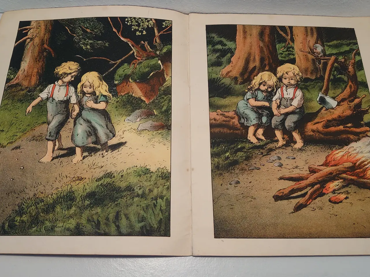 Billede 3 - Brødrene Grimm: Hans og Grete, ill. Louis Moe