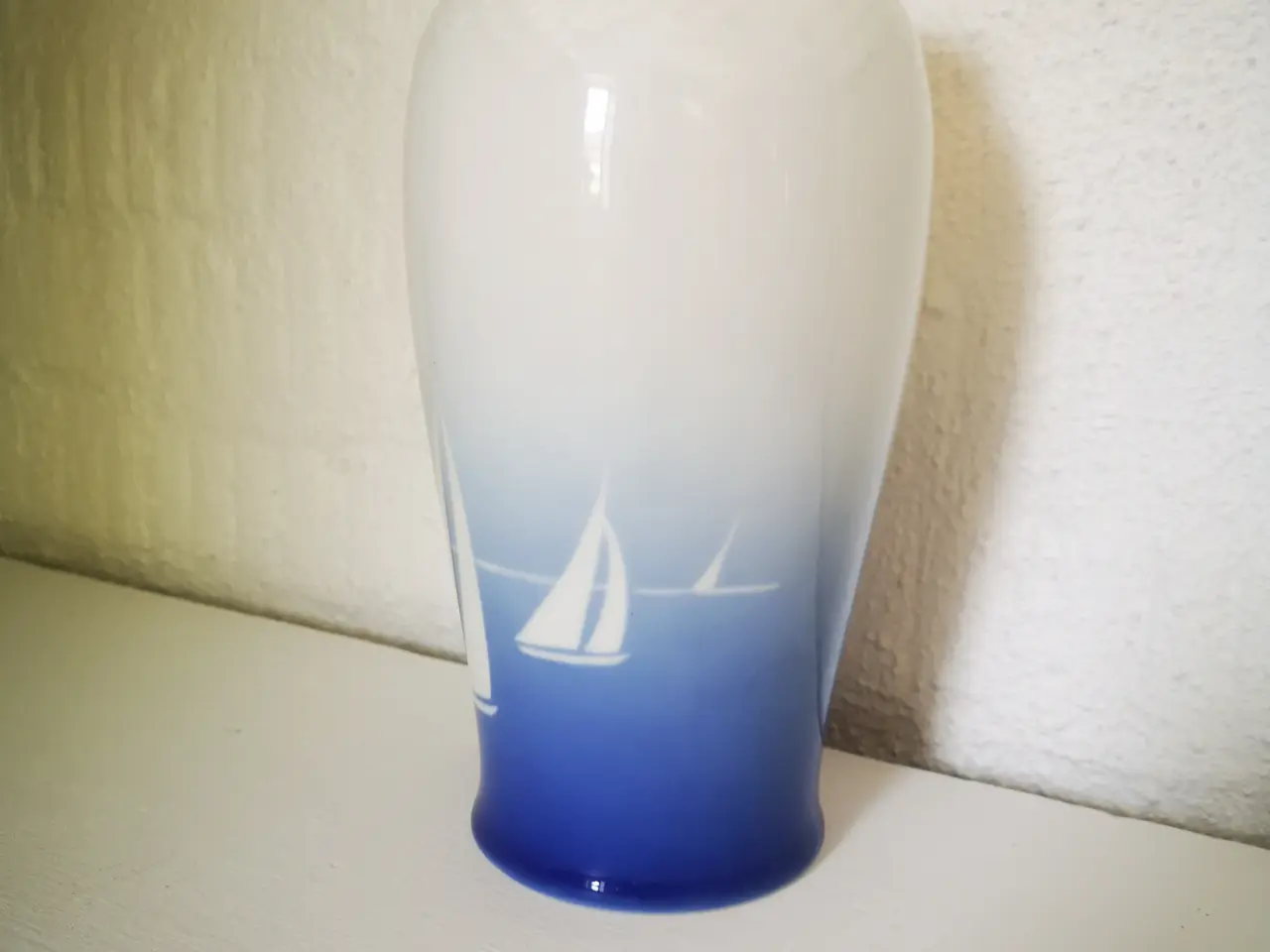 Billede 3 - Bing og Grøndahl, B&G, vase med sejlskibe