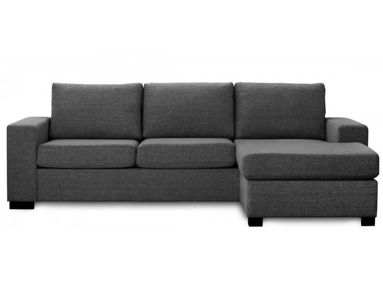 Billede 1 - Detroit Chaiselong sofa mørkegrå vendbar