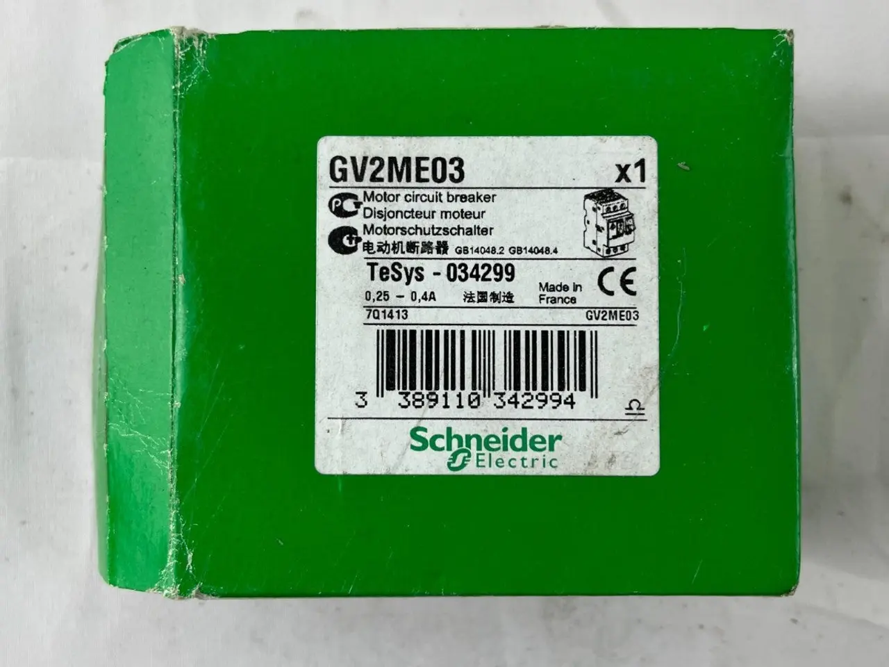 Billede 2 - Schneider Electric GV2ME03 TeSys Motor 0.25-0.4A
