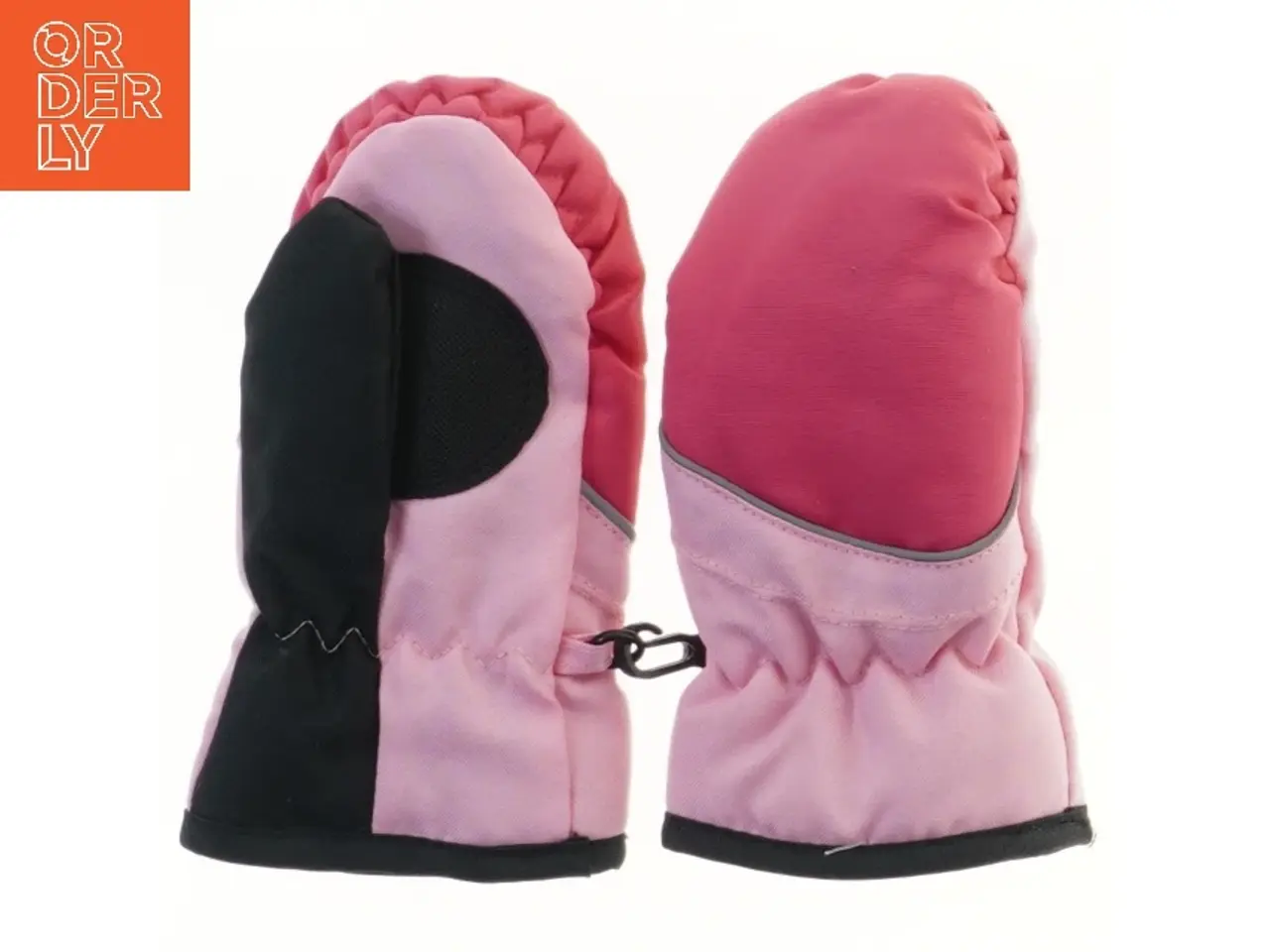Billede 1 - Børnevotter i pink og sort (str. 17 cm)