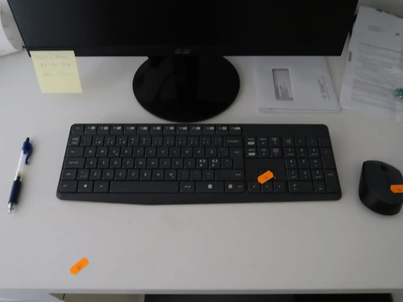 Billede 2 - Computerskærm ACER SA240Y med tastatur, mus og computer