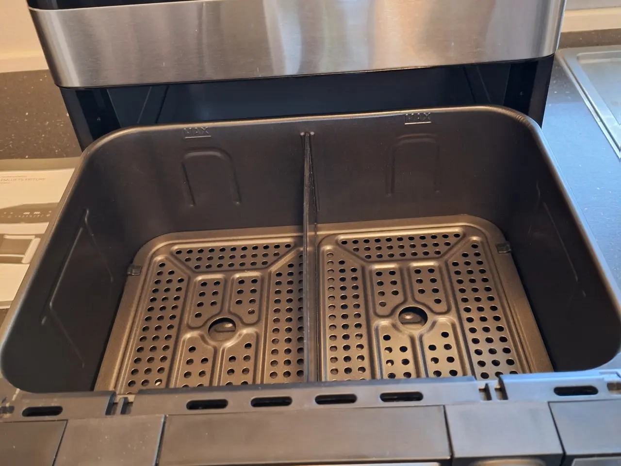 Billede 2 - Dobbelt Airfryer m. skillevæg