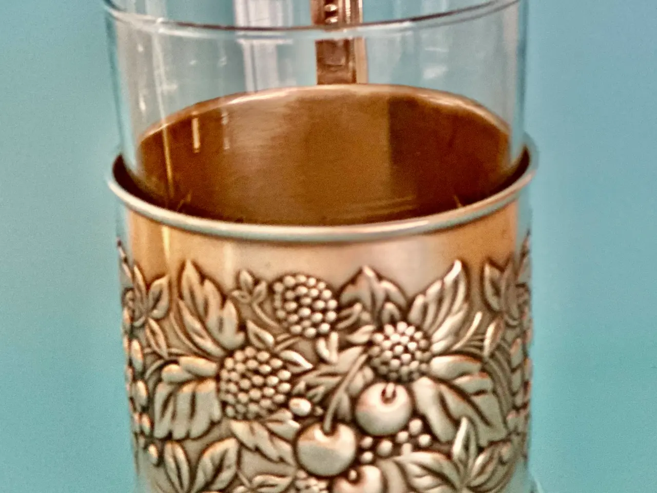 Billede 5 - Tre vintage te glas med glasholdere fra USSR