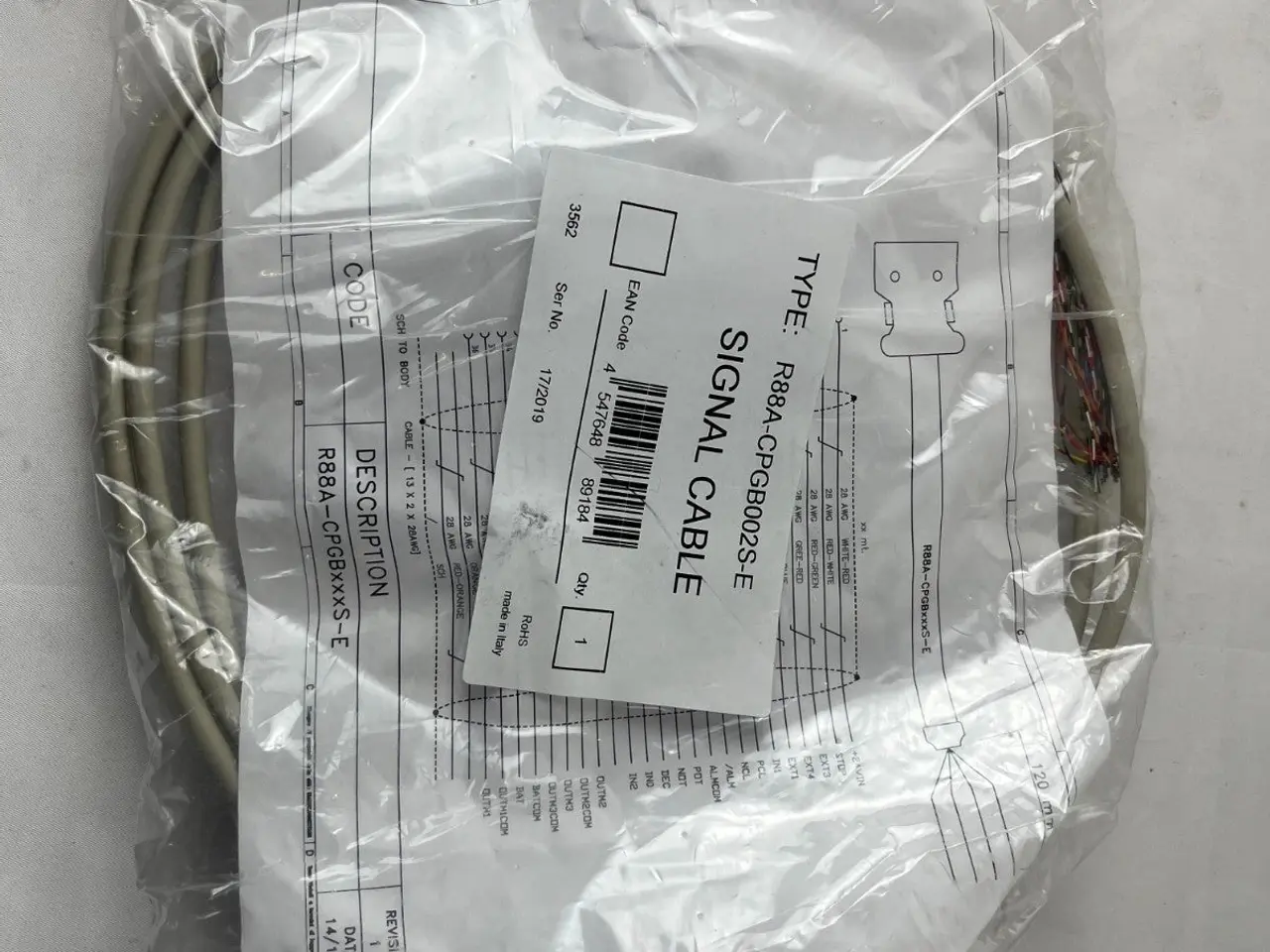 Billede 7 - Omron R88A-CPGB002S-E CN1 I/O Signal kabel 2m for