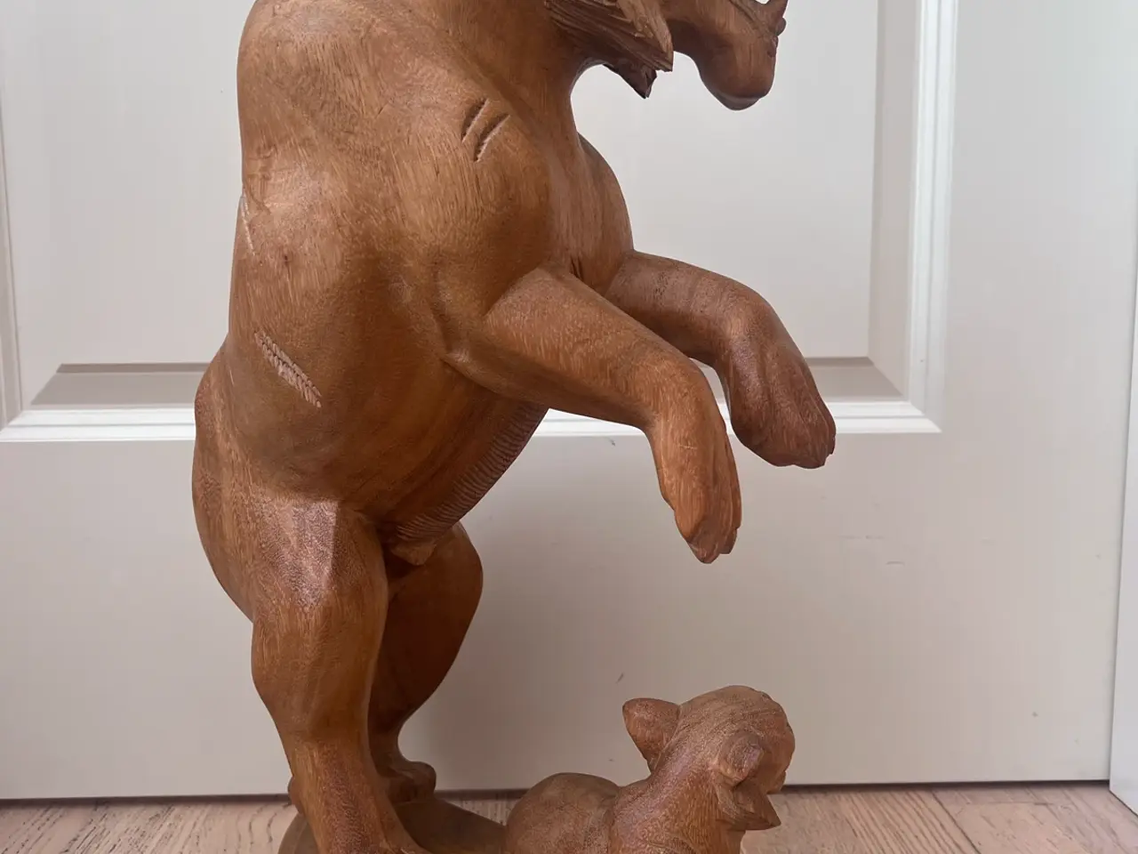 Billede 2 - Stor flot vintage træ figur
