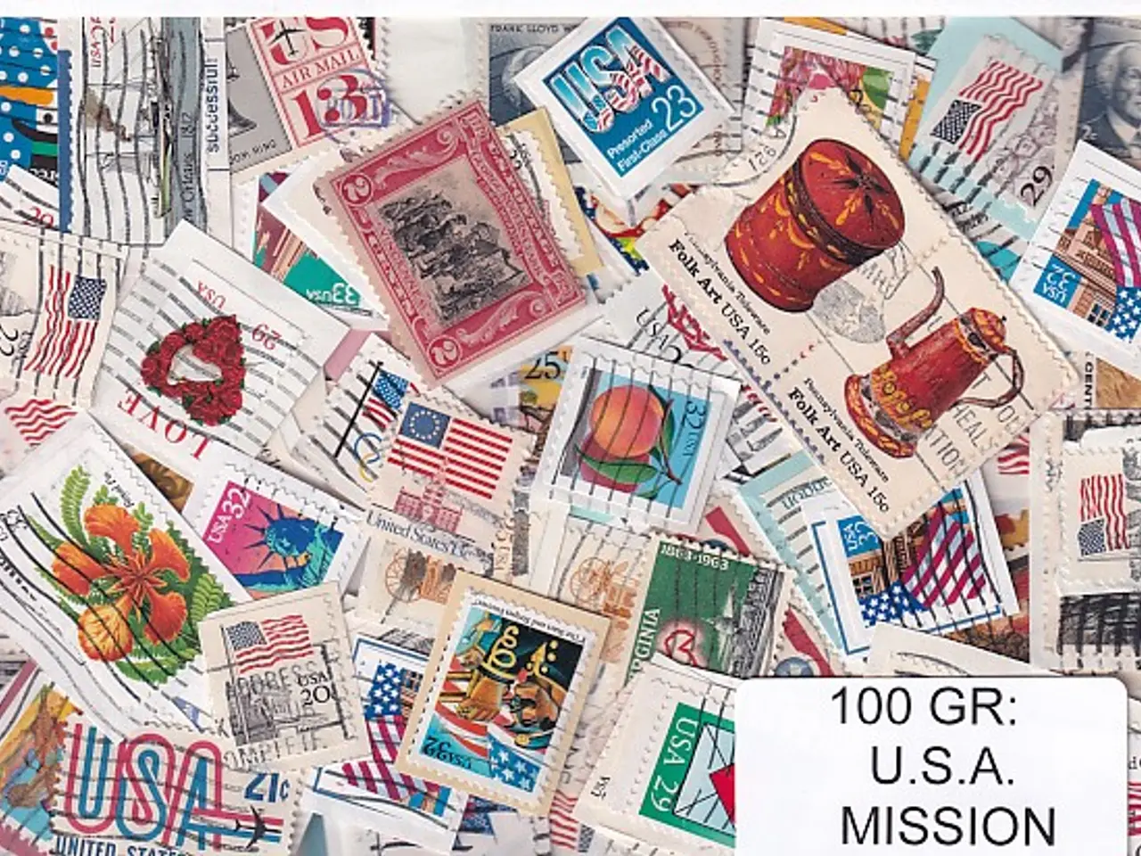 Billede 1 - U.S.A. 100 g. Mission - Tæt Klip + Lidt afvaskede - Hjemkommet 1 - 3 - 22