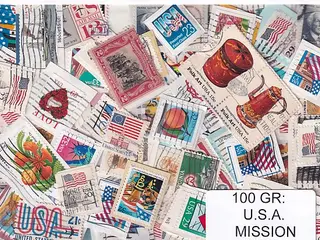 U.S.A. 100 g. Mission - Tæt Klip + Lidt afvaskede - Hjemkommet 1 - 3 - 22