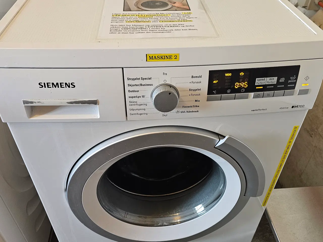 Billede 1 - Siemens IQ700 – WM16S464DN