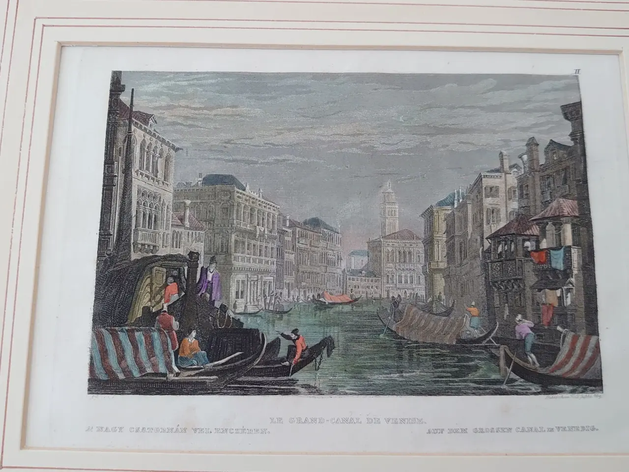 Billede 5 - 4 stk antikke kolorerede kobberstik fra 1833-1840.