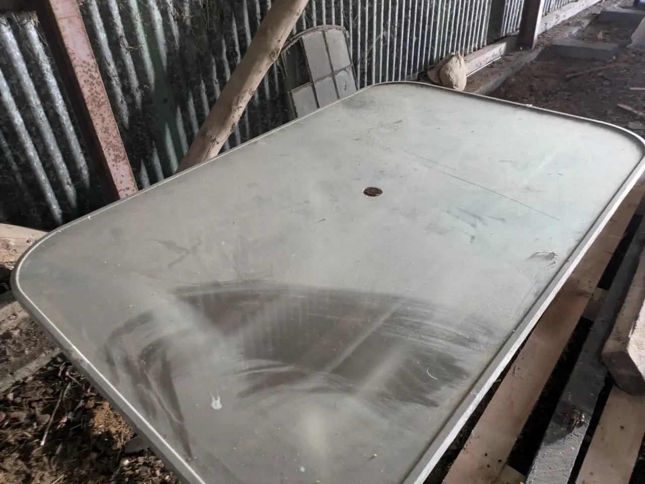 Billede 1 - Havebord med glasplade