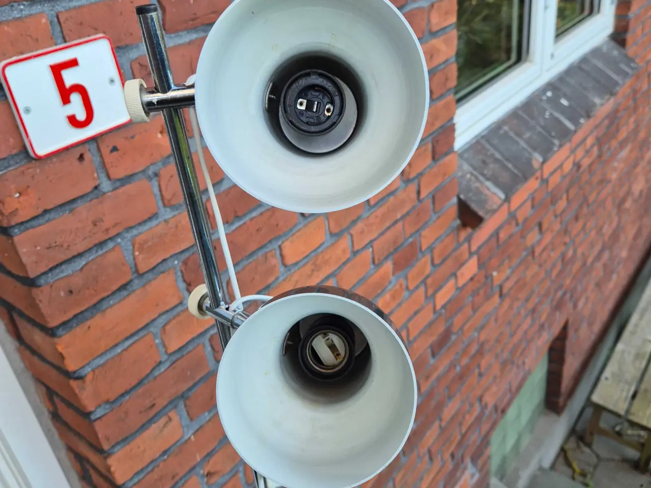 Billede 10 - Retro gulvlampe i sjælden gyldengrøn farve