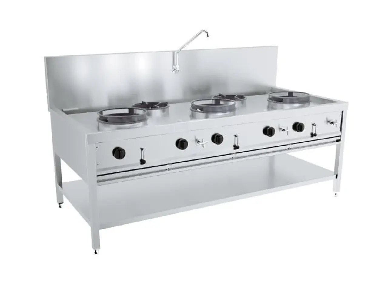 Billede 1 - Professionelt Gas-wokbord – 5 Brændere