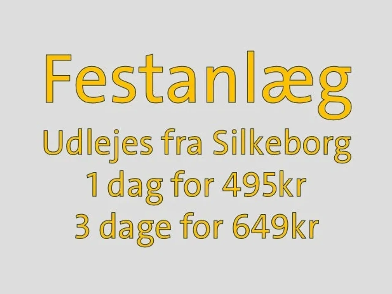 Billede 1 - UDLEJES - Stort Festanlæg - op til 120 pers