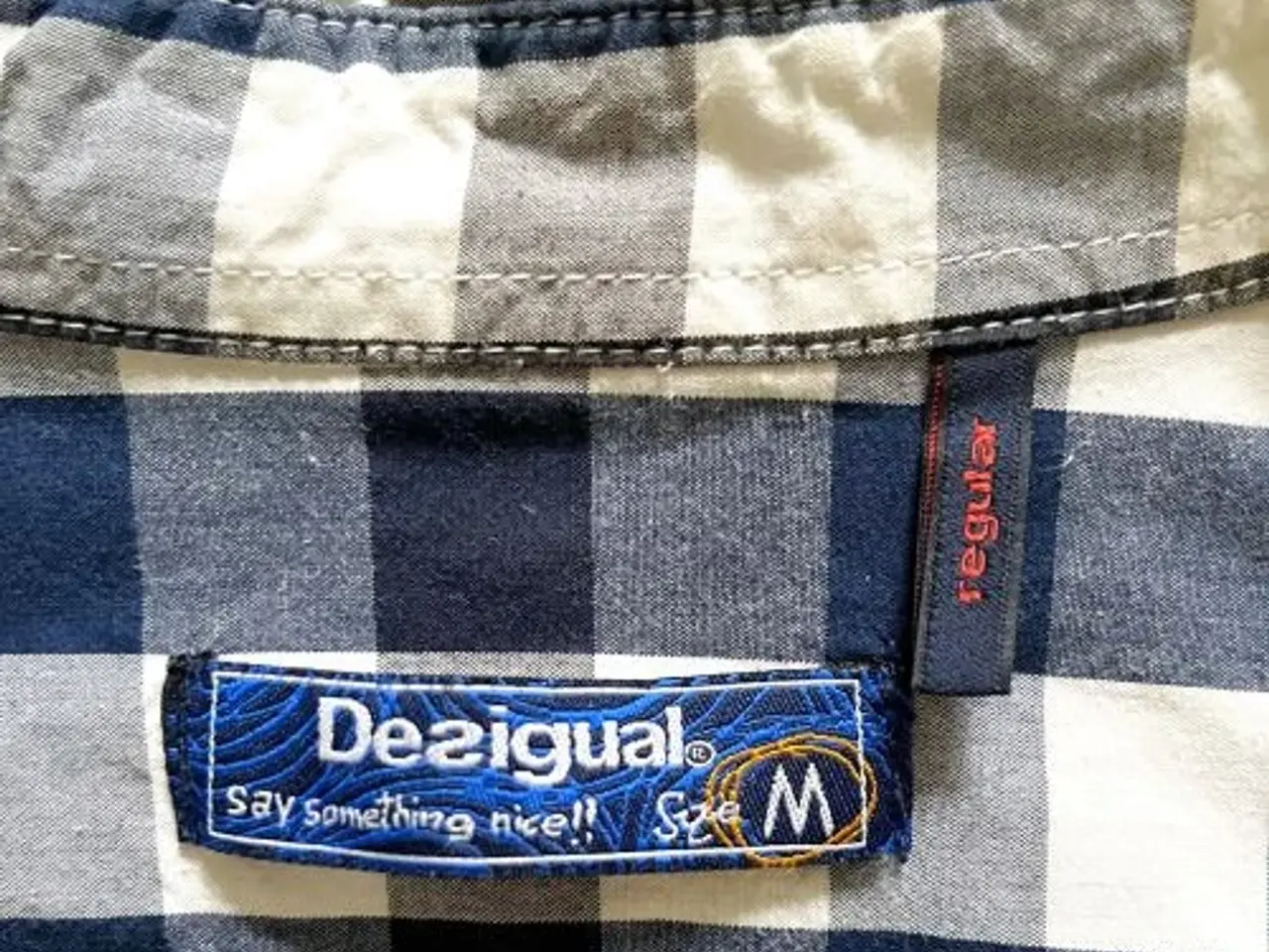 Billede 2 - Desigual herreskjorte med store tern
