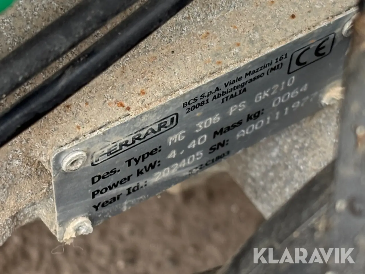 Billede 7 - Redskabsbærer med kost Ferrari 306