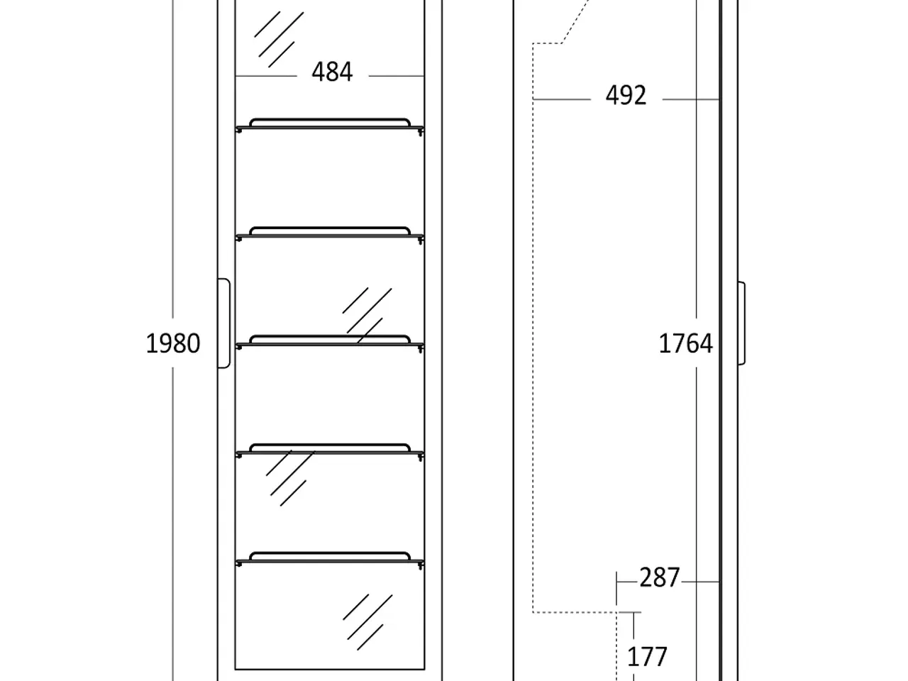 Billede 6 - Displaykøleskab 392 Liter – SD 430 BE – Ventileret