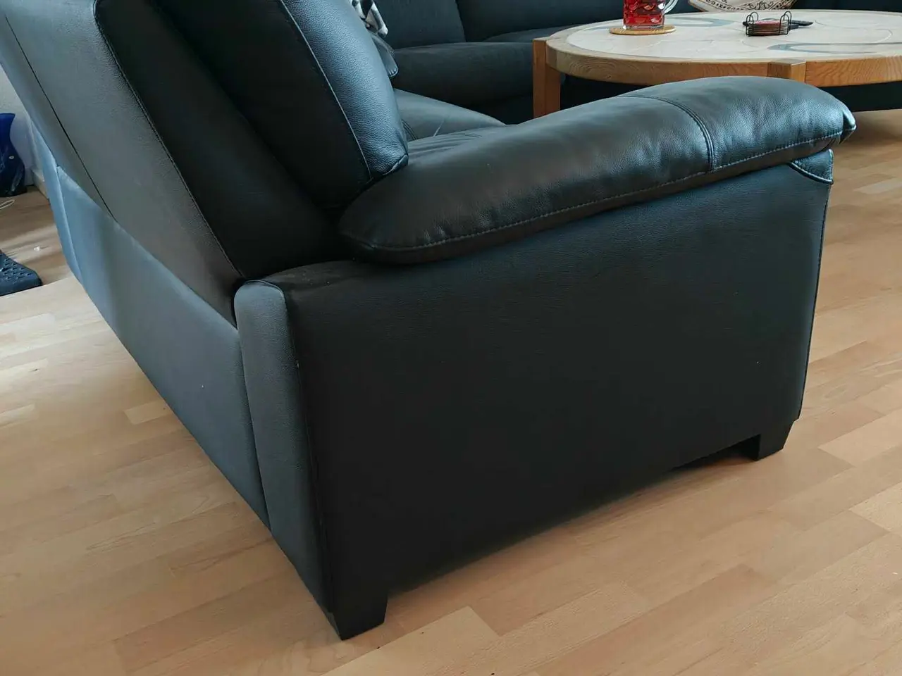 Billede 3 - Lædersofa 
