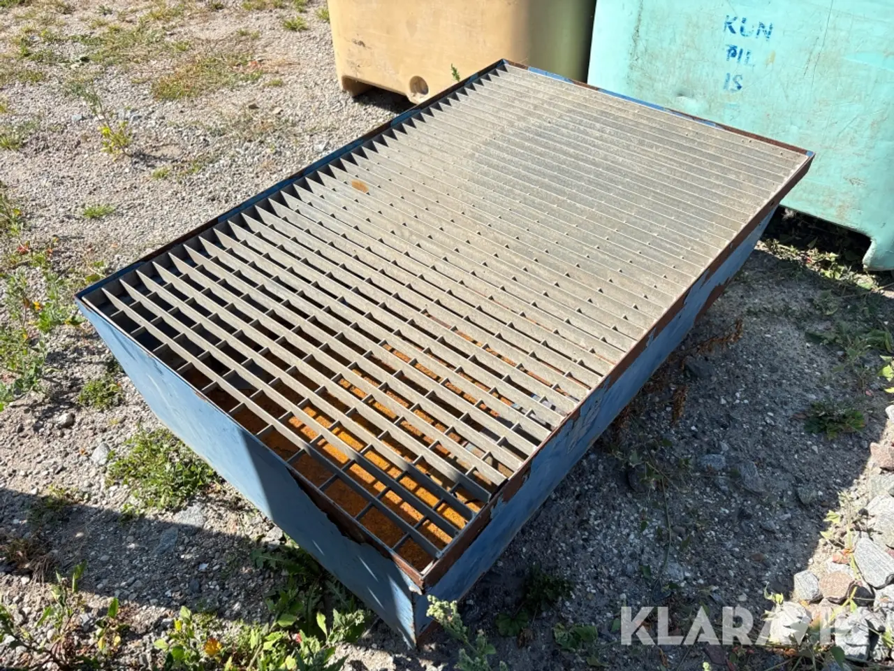 Billede 3 - Spildbakke/opsamlingskar med stålrist