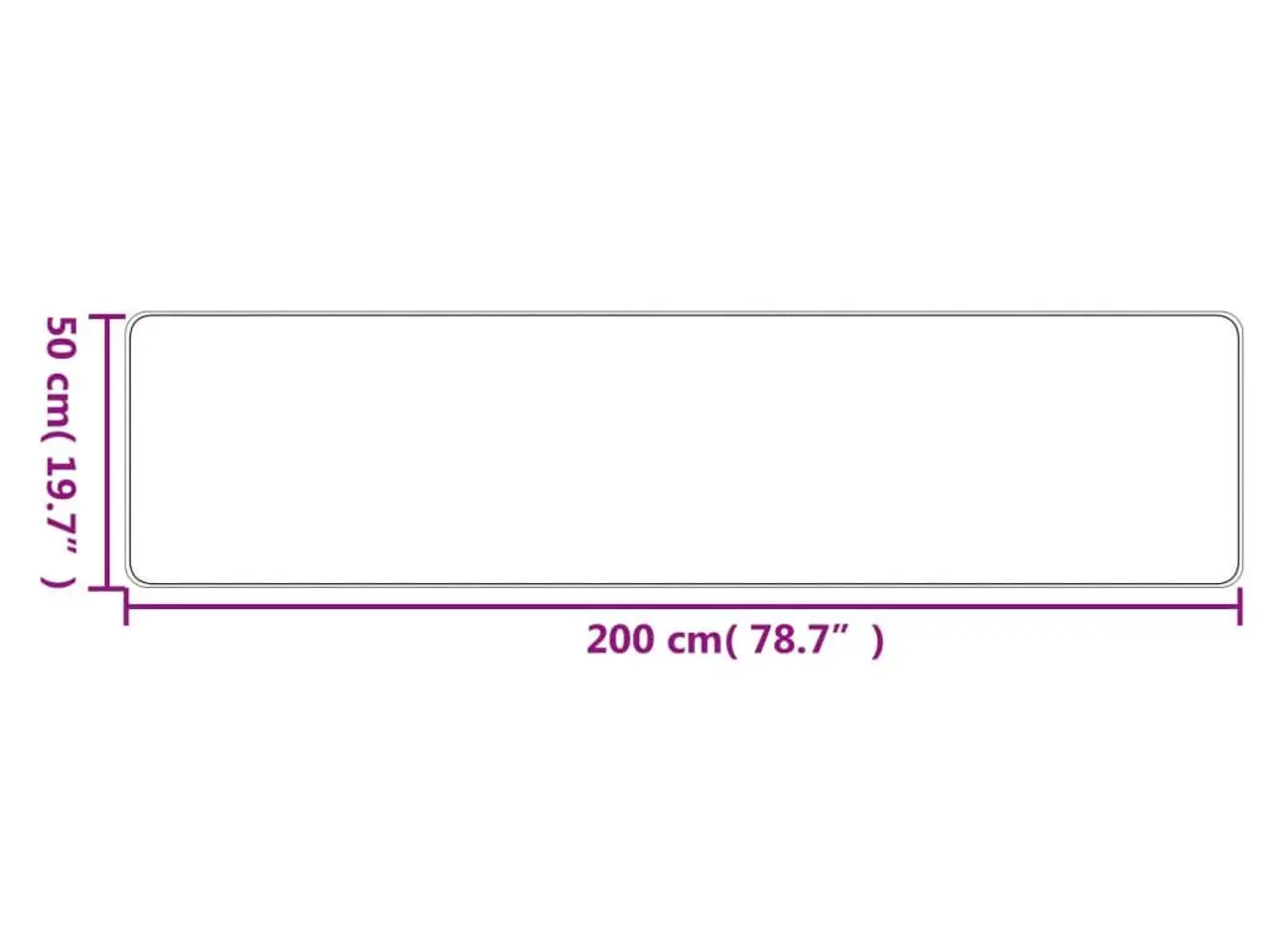 Billede 6 - Tæppeløber i sisallook 50 x 200 cm - sandfarvet