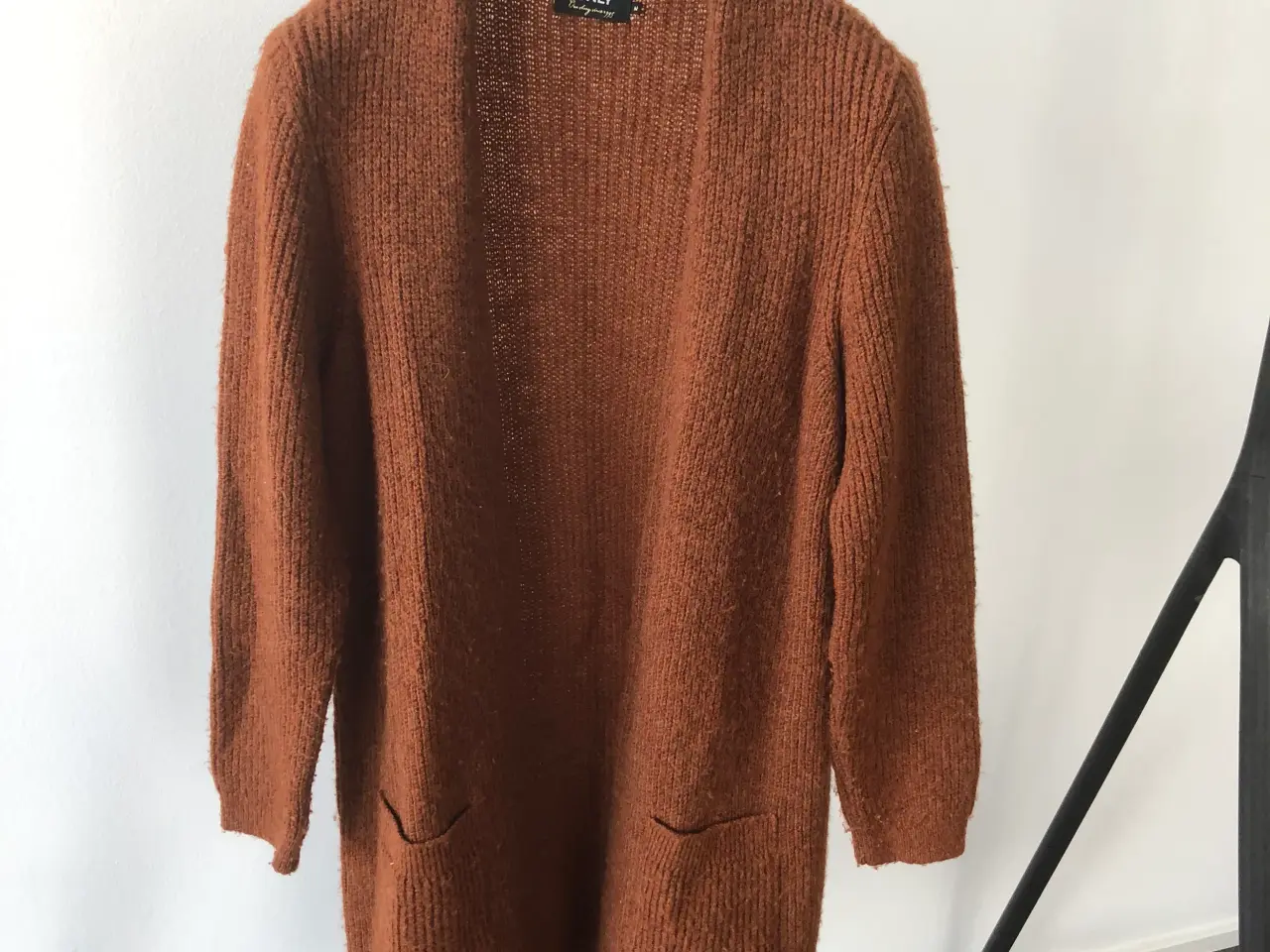 Billede 1 - Lang strikcardigan str m