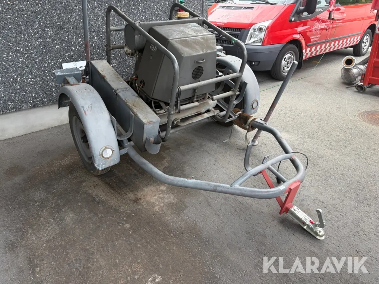 Billede 6 - Vandforsyningsenhed / brandpumpe på trailer DVI BS12/8-1 1200 bobbel motor