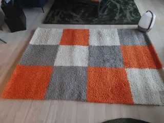 Flerfarvet tæppe 160x230