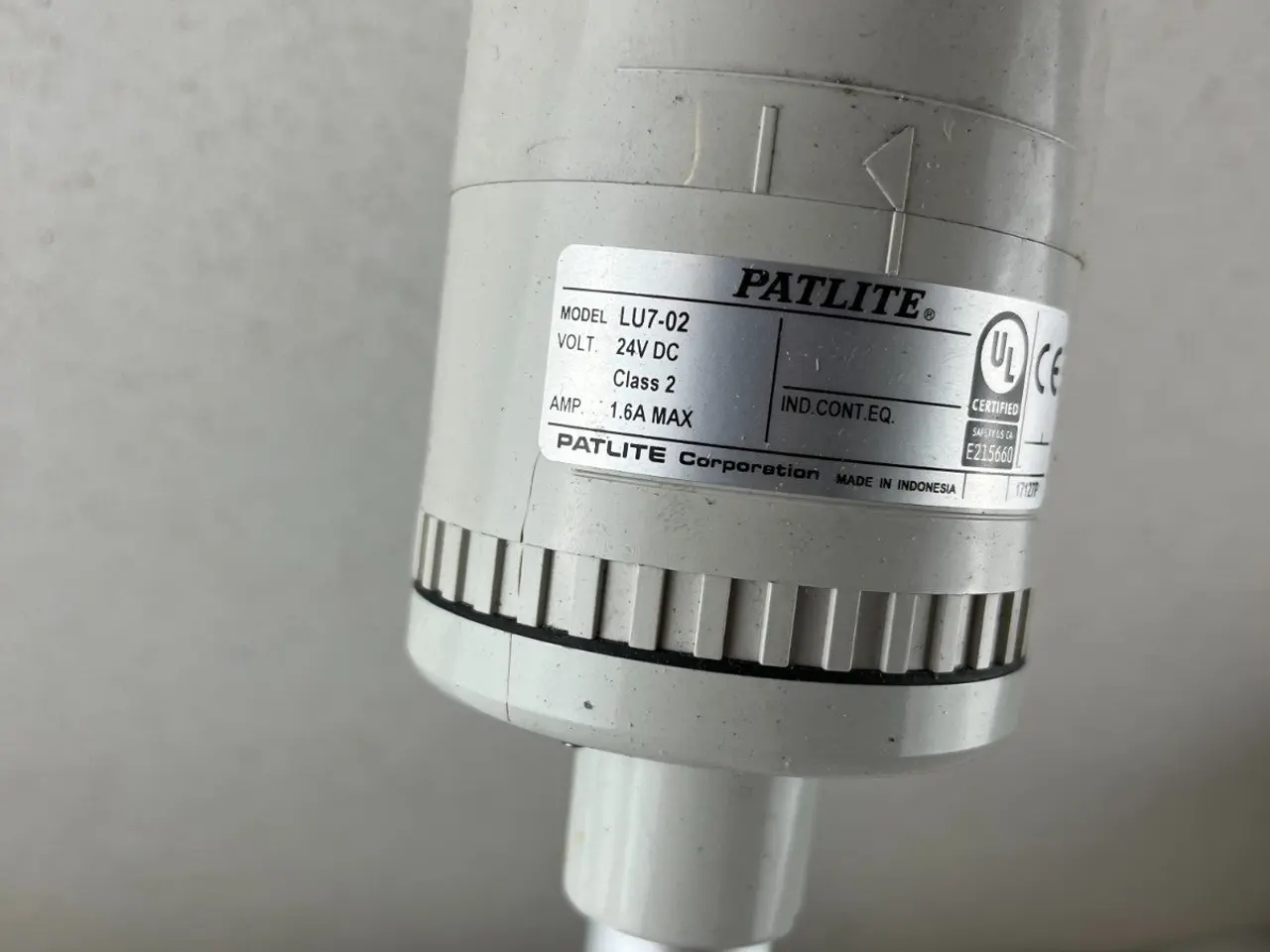 Billede 3 - Patlite LU7-02 Red LED Signal Tower Light 24V DC